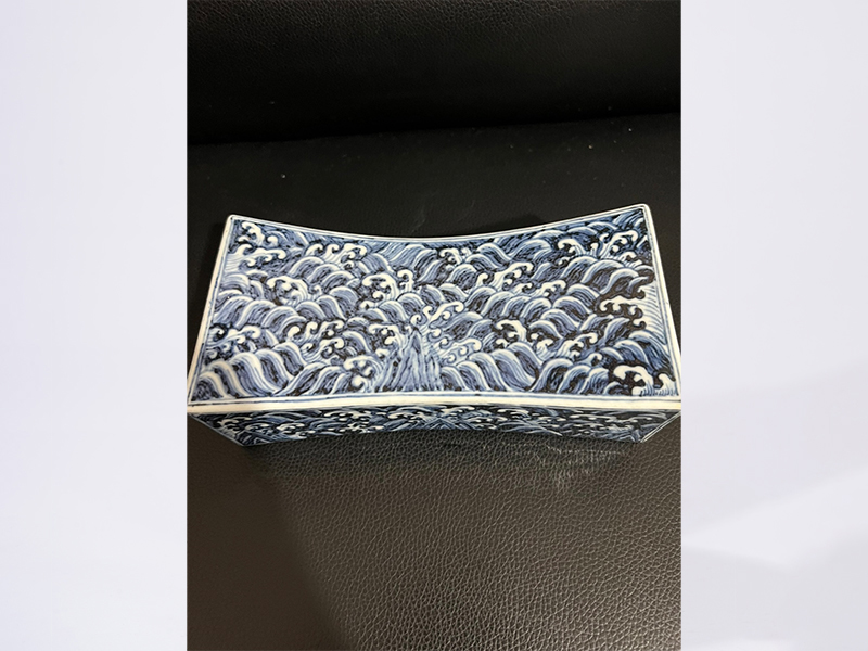 明 宣德青花枕