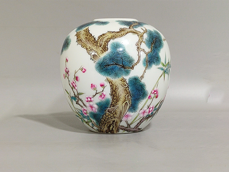 清 雍正岁寒三友松竹梅水盂