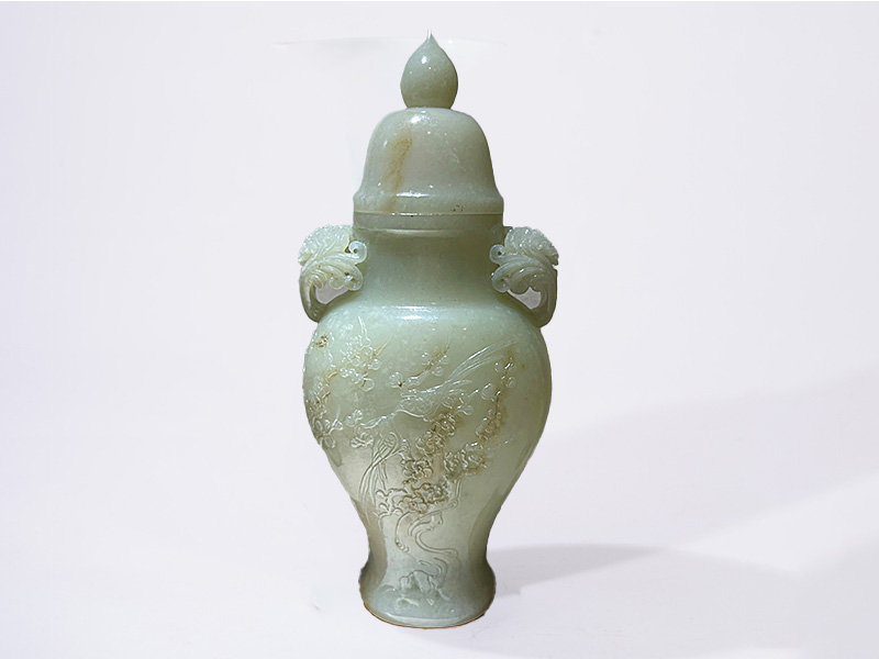 清 和田青白玉瓶