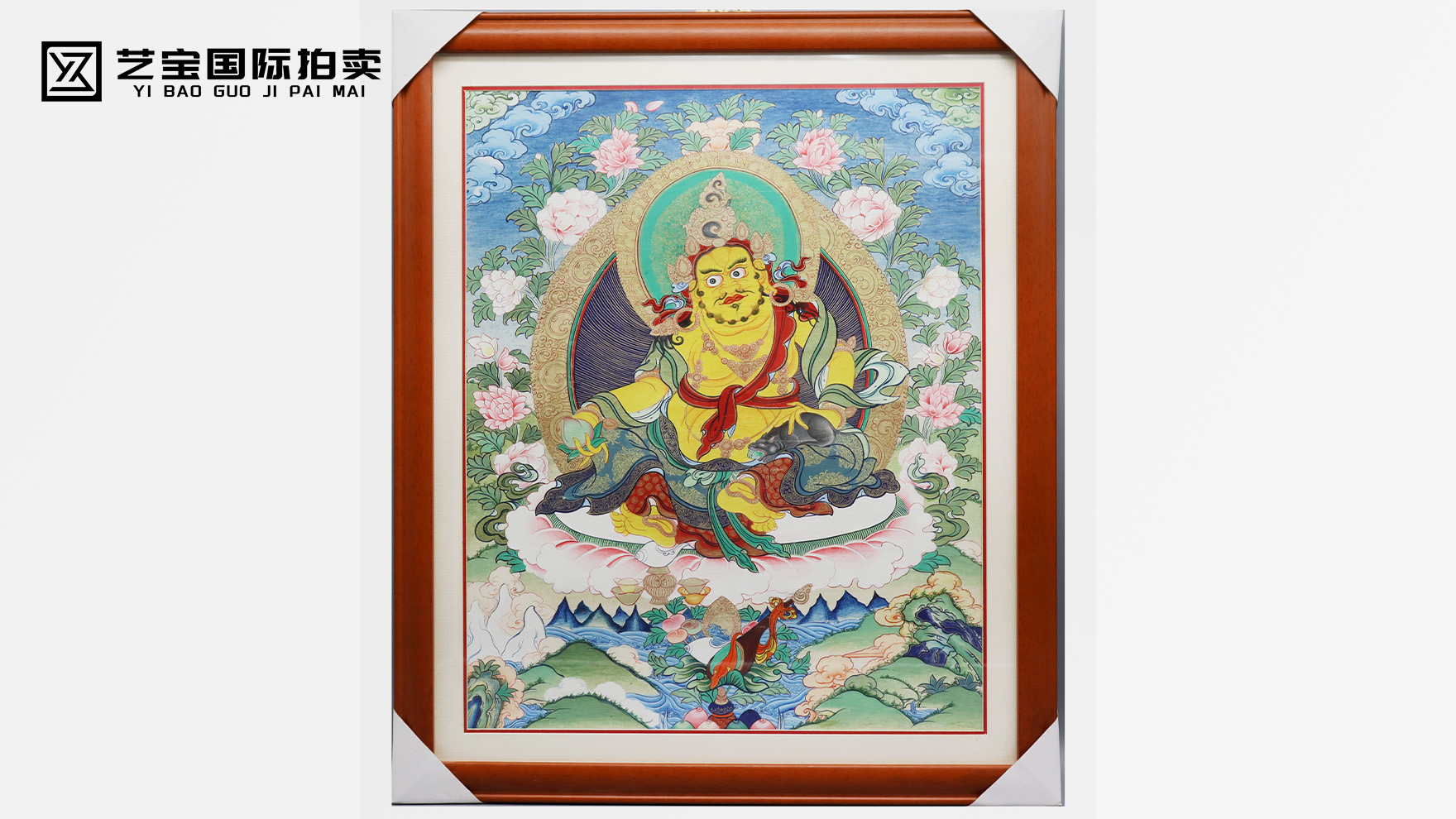 传世瑰宝，晚清黄财神唐卡震撼登场
