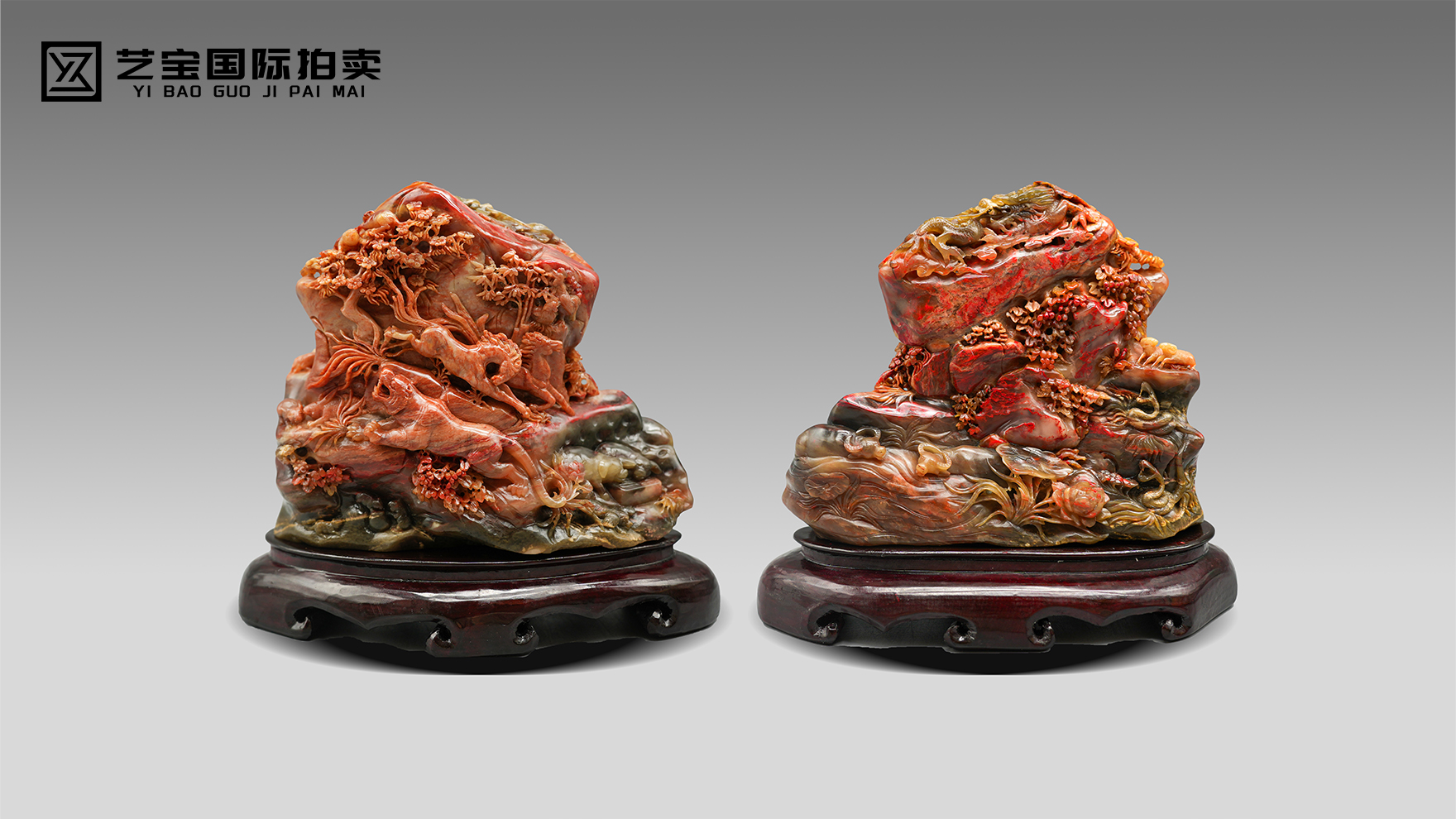 潘成松巴林鸡血石十二生肖摆件：石蕴血色映匠心，生肖呈祥载文脉