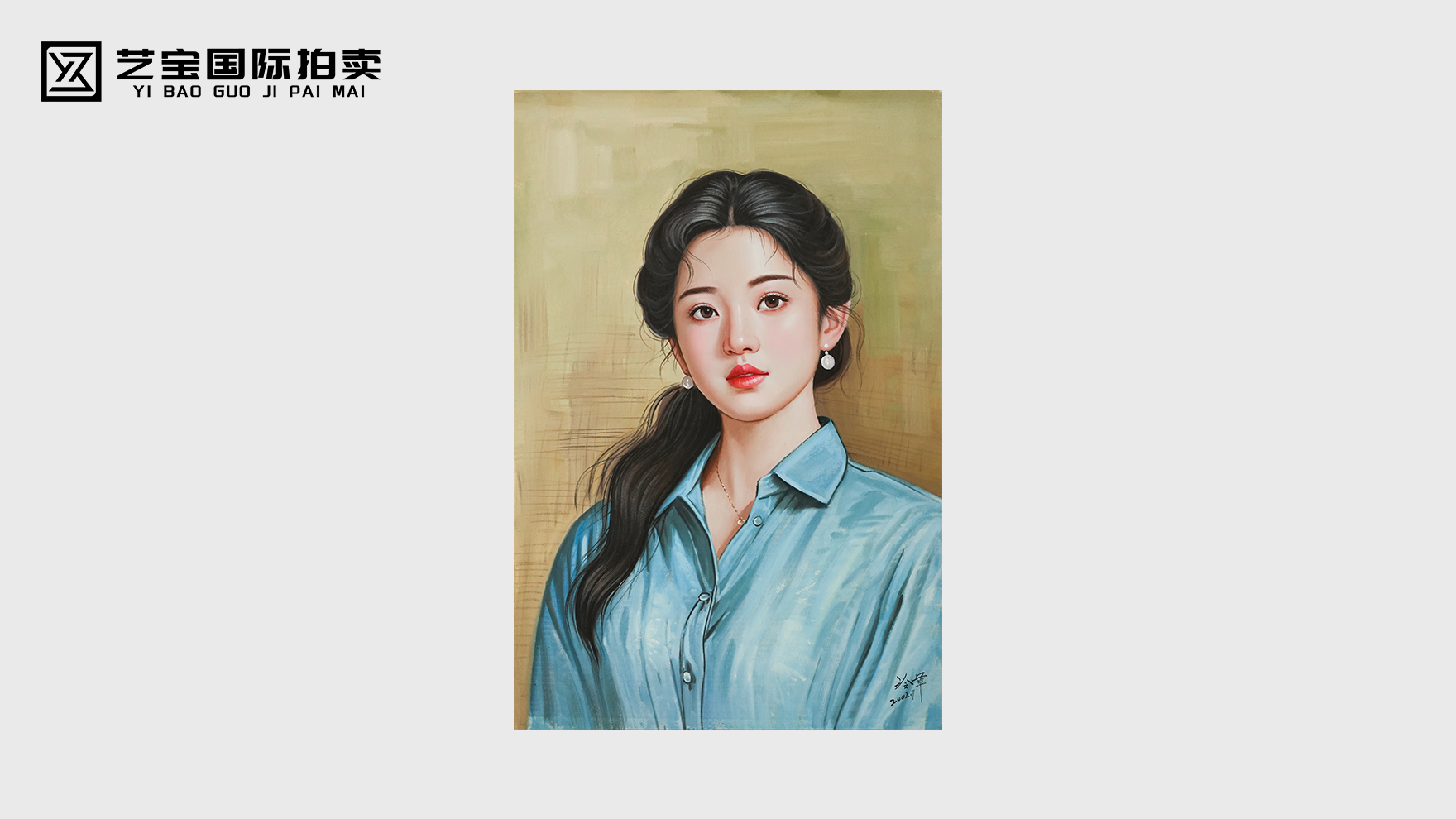 凝光于毫厘，藏韵于百年——冷军《少女》油画