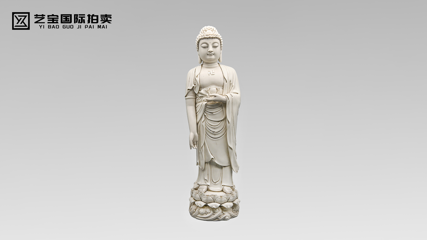 德化白瓷（象牙白）阿弥陀佛站像