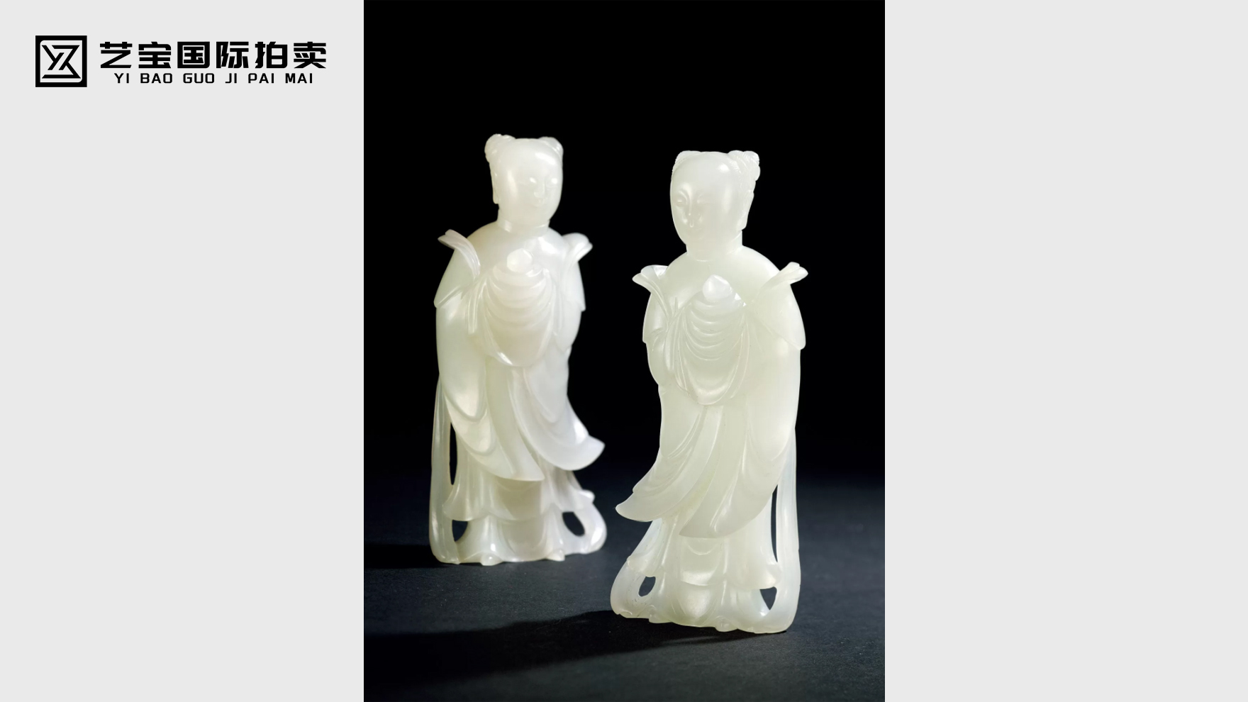 白玉仙童一对