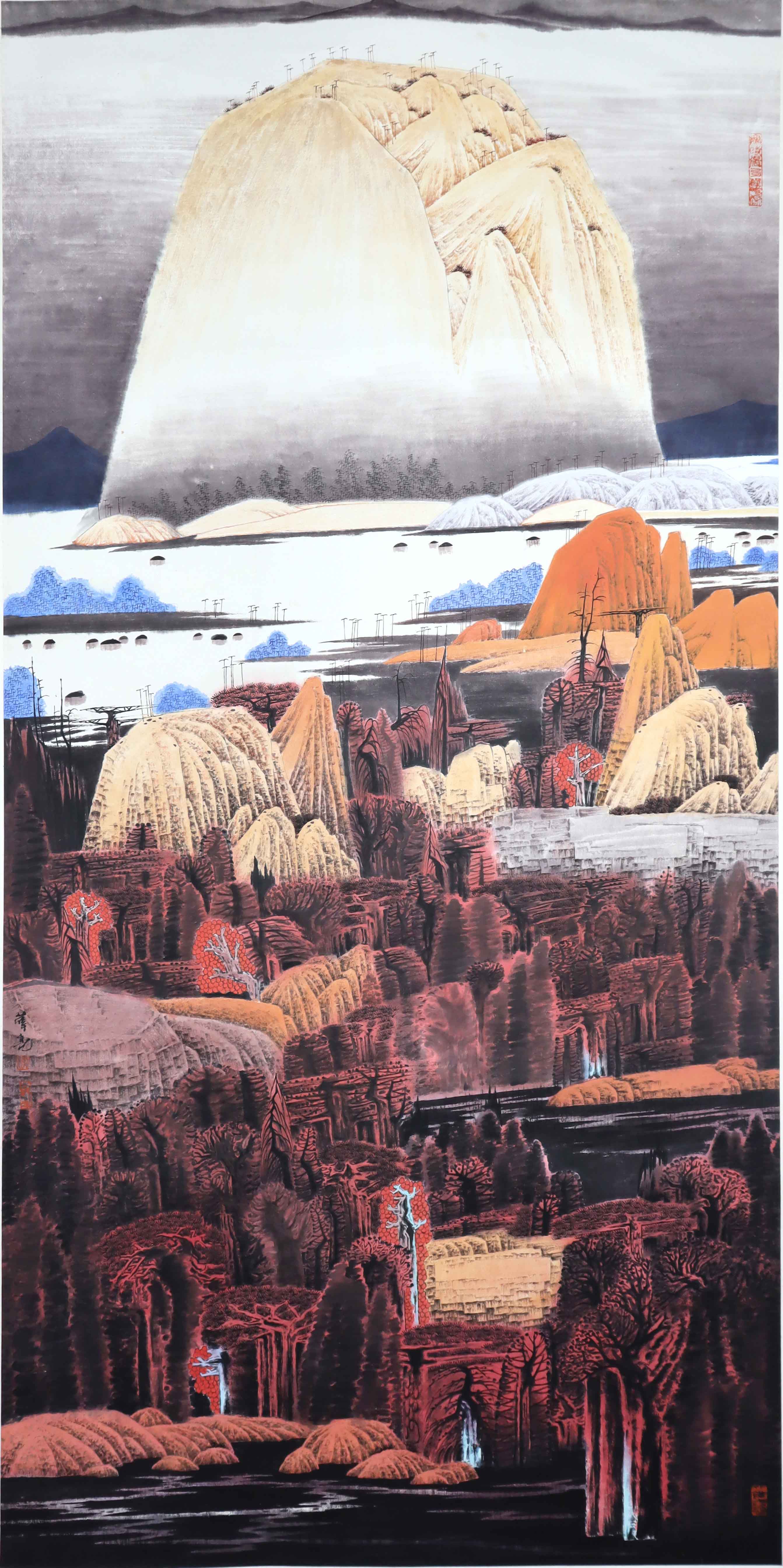 当代 薛亮 秘境山川幻彩图 精品.jpg