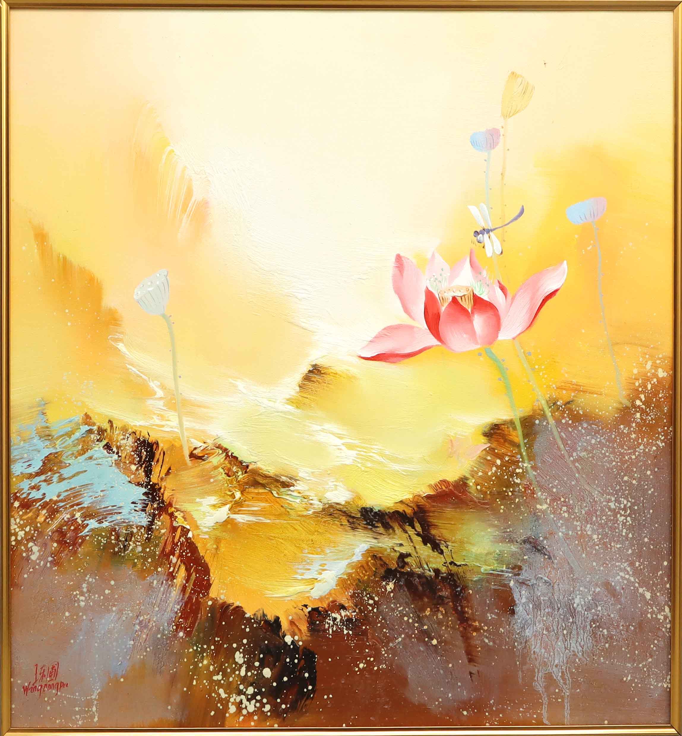 现代 王东圃 《莲之狂想》油画 精品场.jpg