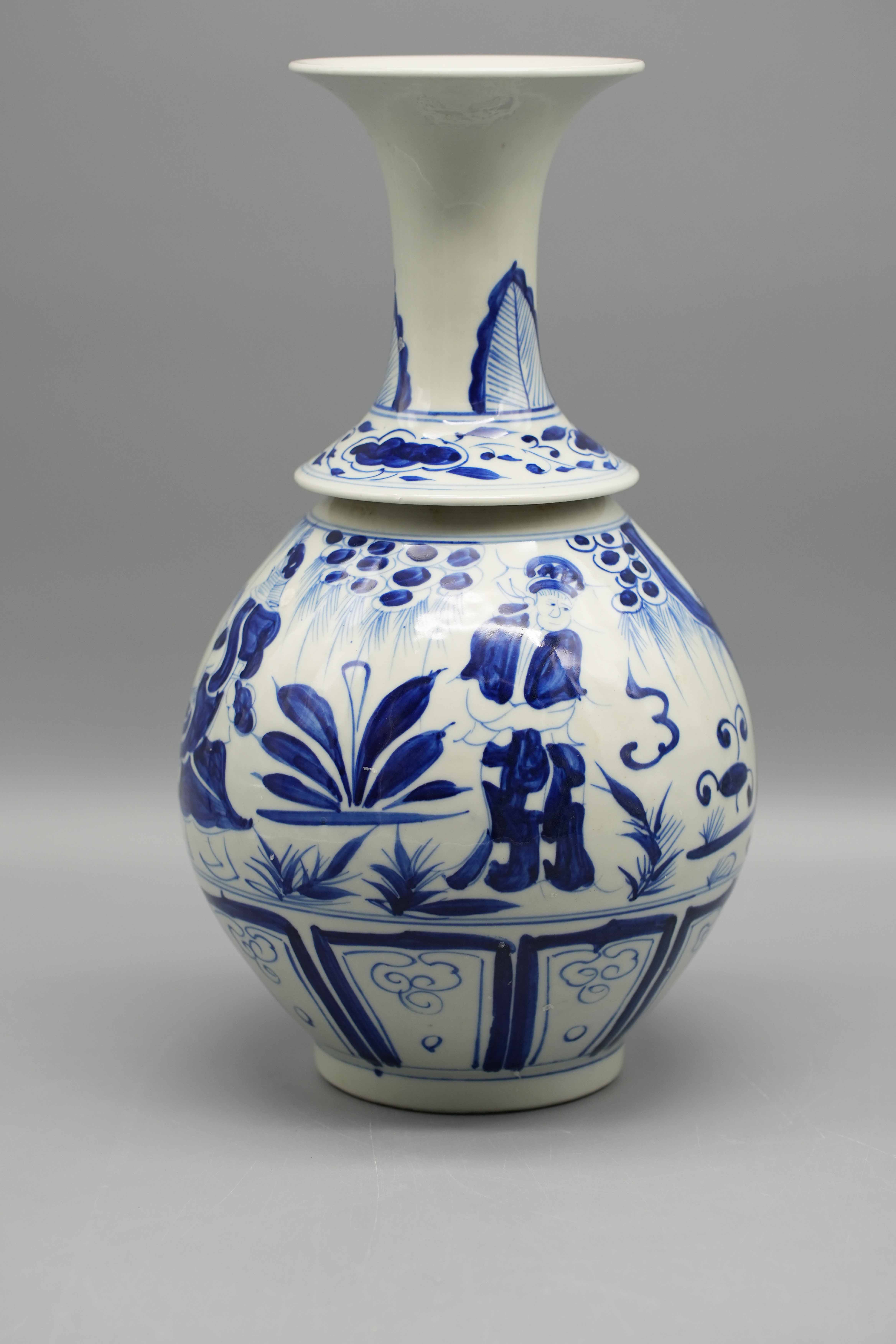 明 永乐青花人物玉壶春瓶.jpg