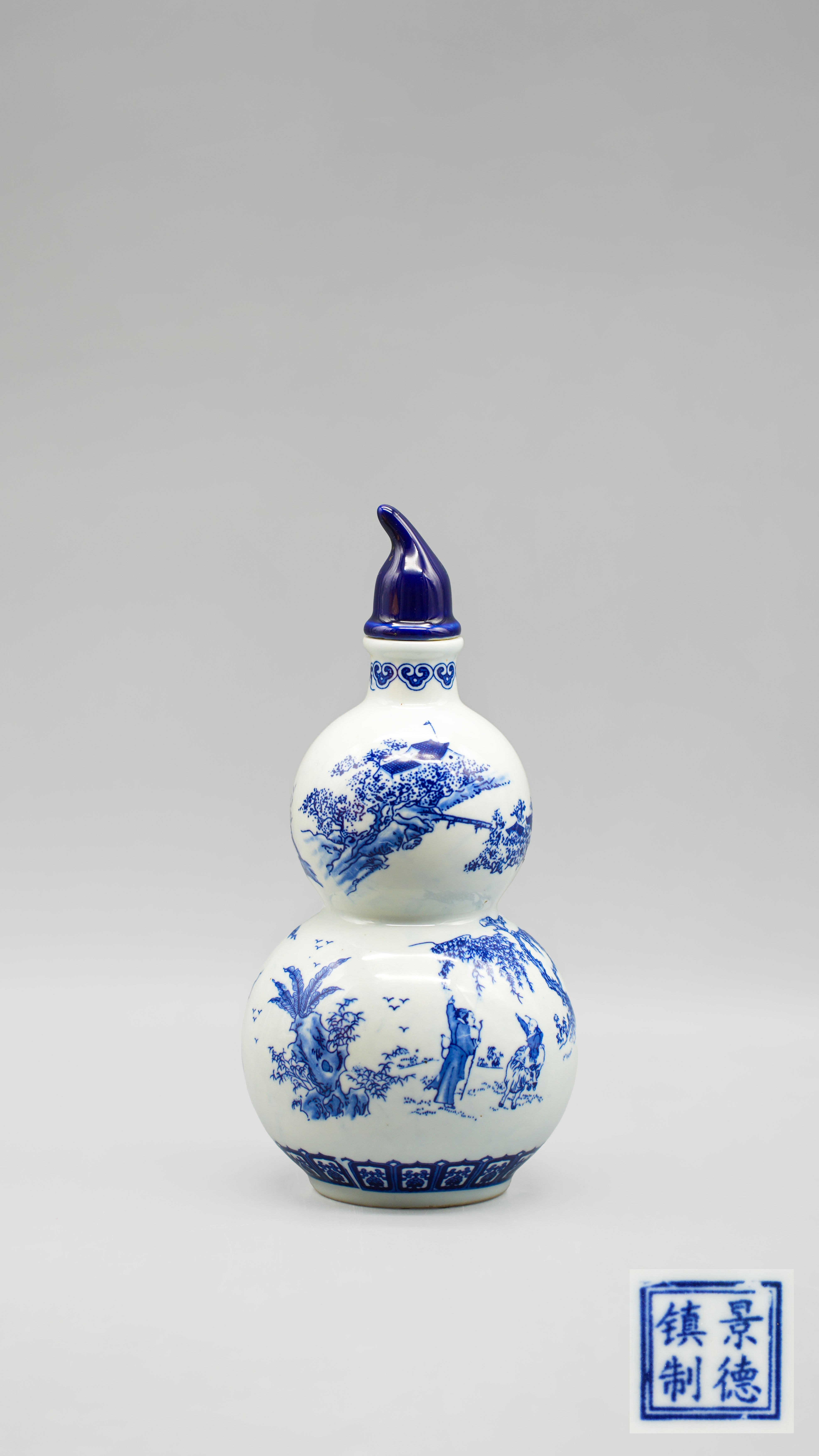 0314-青花葫芦瓶-喻春兰.jpg